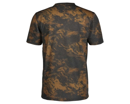 T-shirt manches courtes Homme DRI TIE DYE Marron