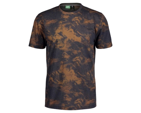 T-shirt manches courtes Homme DRI TIE DYE Marron