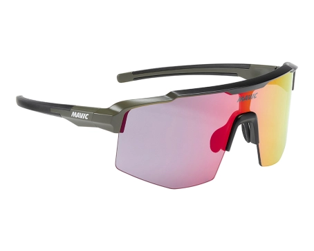 Lunettes Unisexe MVS SHIELD Khaki/Rouge Catégorie 2