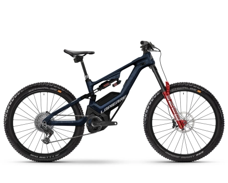 VTT électrique tout suspendu Unisexe OVERVOLT GLP III TEAM Bleu Transparent