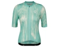 Maillot manches courtes Femme ULTD. SL Vert Miami/Blanc Coton - Image 1/2