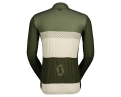 Maillot manches longues Homme RC TEAM Vert Foin/Blanc Coton - Image 2/2