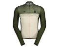 Maillot manches longues Homme RC TEAM Vert Foin/Blanc Coton - Image 1/2