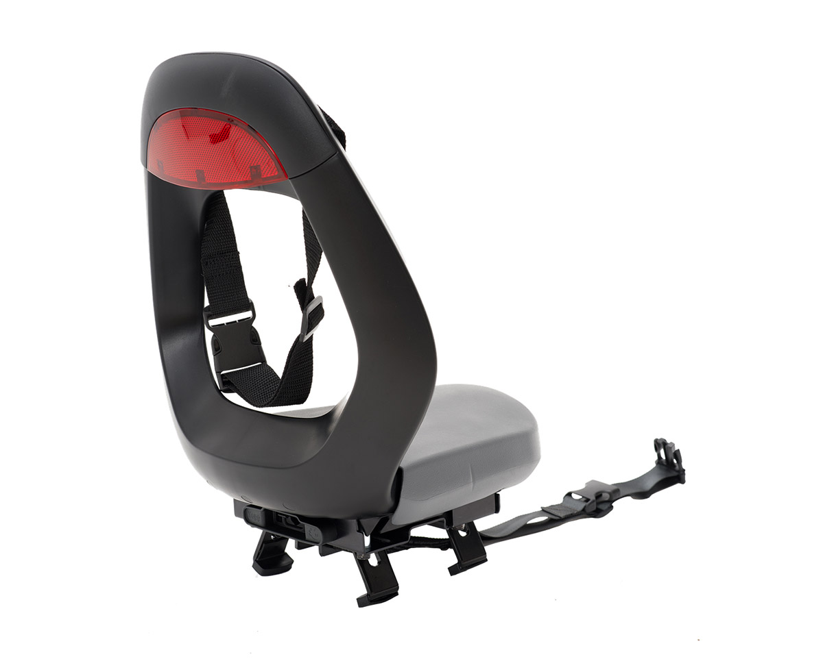 Porte-bébé à montage sur porte-bagages avec pieds YEPP JUNIOR BUDGET Argent