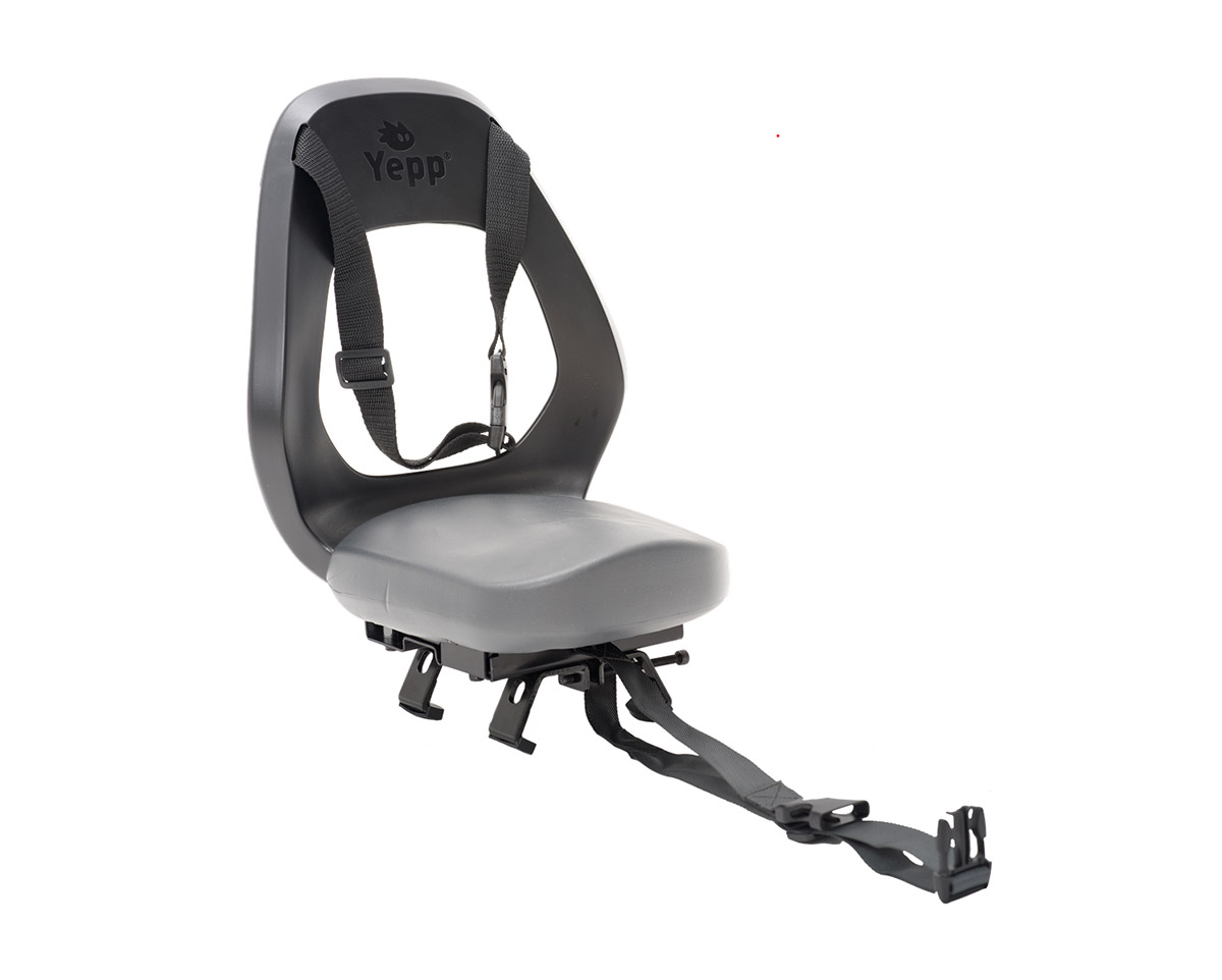 Porte-bébé à montage sur porte-bagages avec pieds YEPP JUNIOR BUDGET Argent