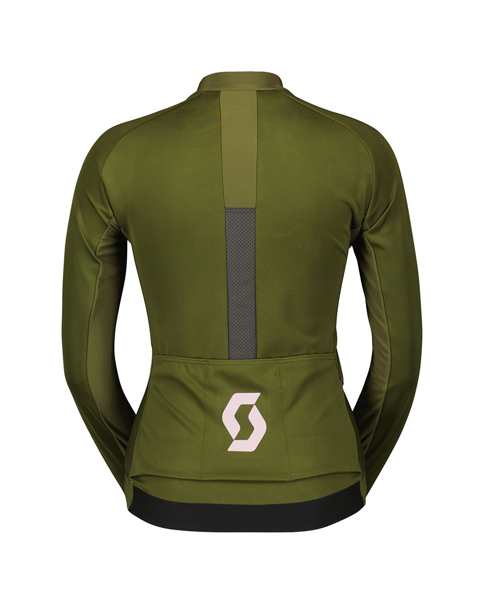 Veste coupe-vent Femme RC PRO WARM GORE-TEX WINDSTOPPER Vert Sapin/Rose