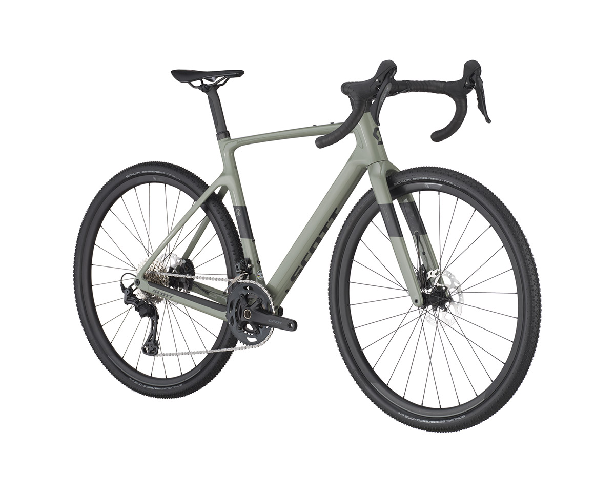 Vélo de gravel Unisexe ADDICT GRAVEL 50 Vert Sous-bois